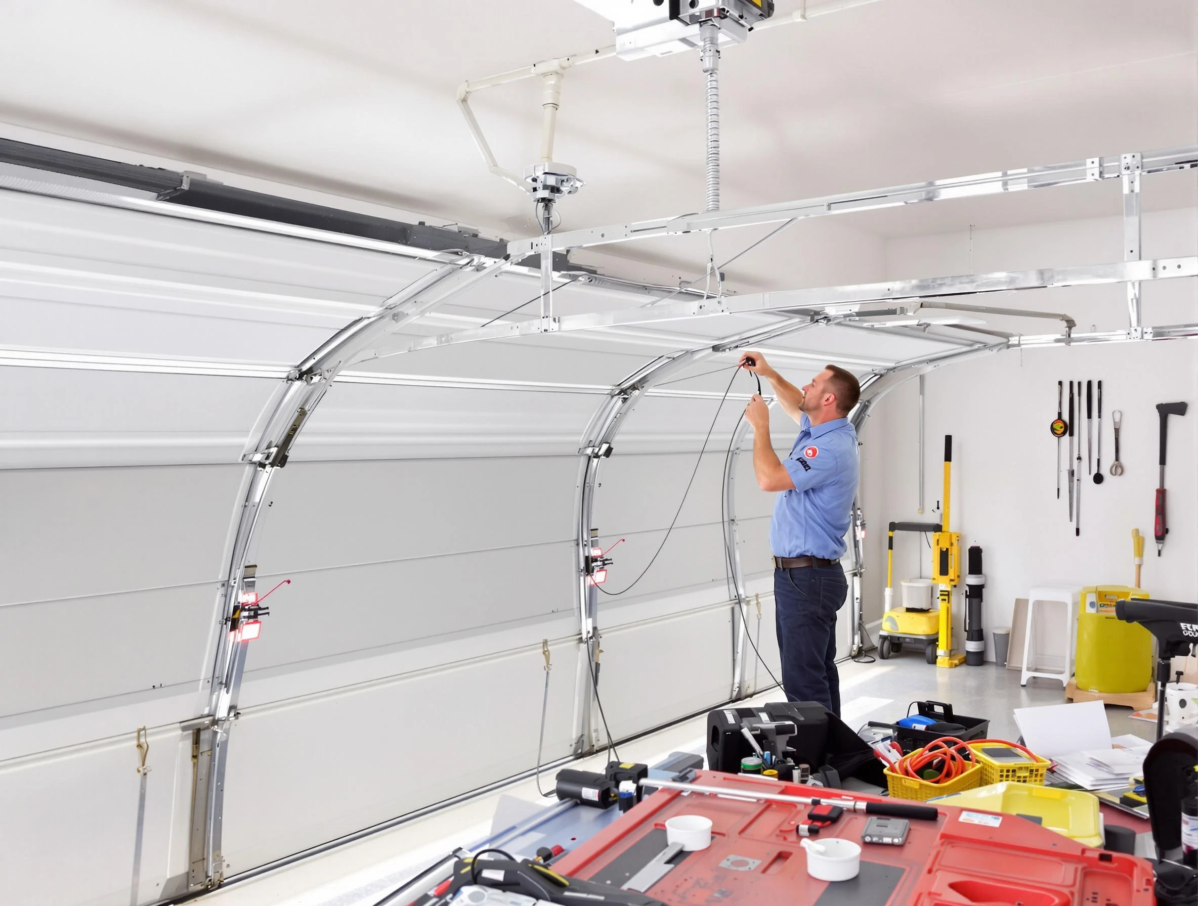 Garage door cable repair service by Plainfield Garage Door Repair in Plainfield